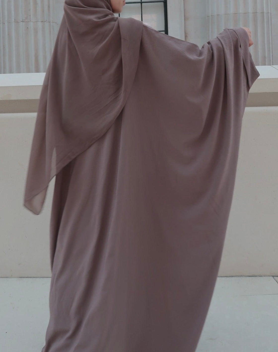 Malika Butterfly Sleeve Kimono Abaya