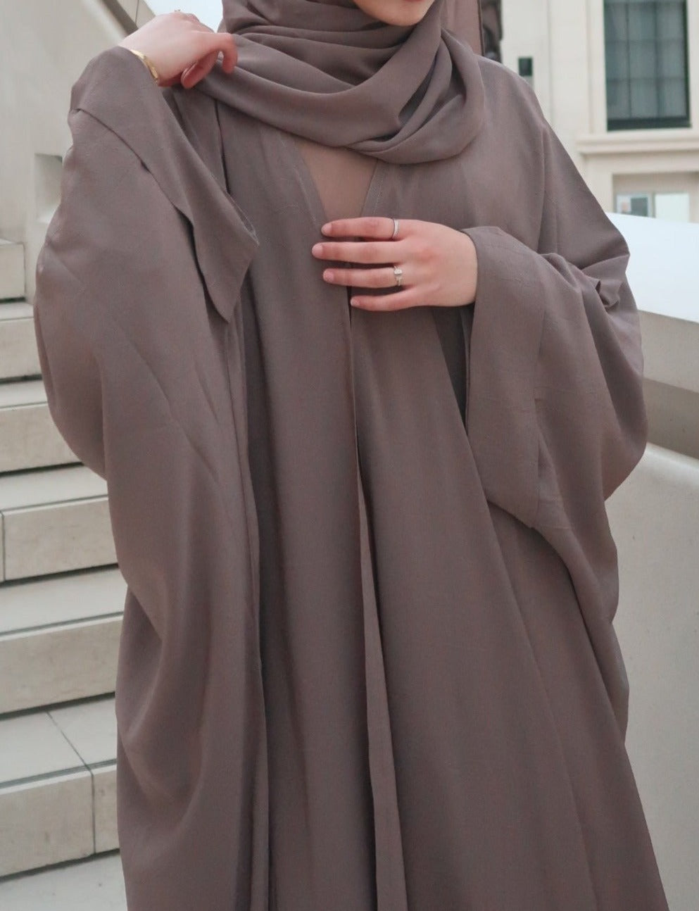 Malika Butterfly Sleeve Kimono Abaya