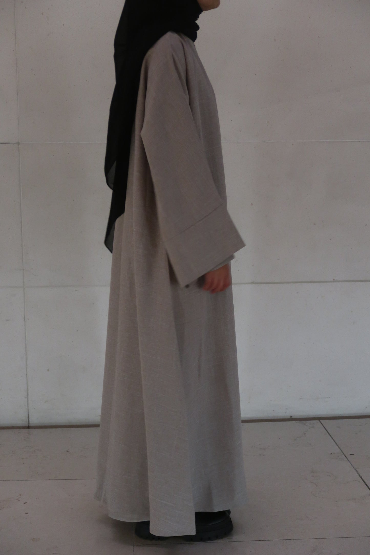 Oat Kamila - 2 Pieces Open Abaya Set