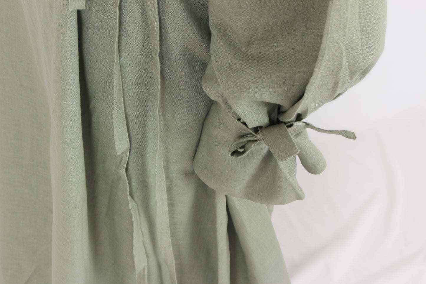 Linen Abaya in Sage Green