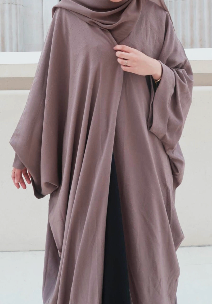 Malika Butterfly Sleeve Kimono Abaya