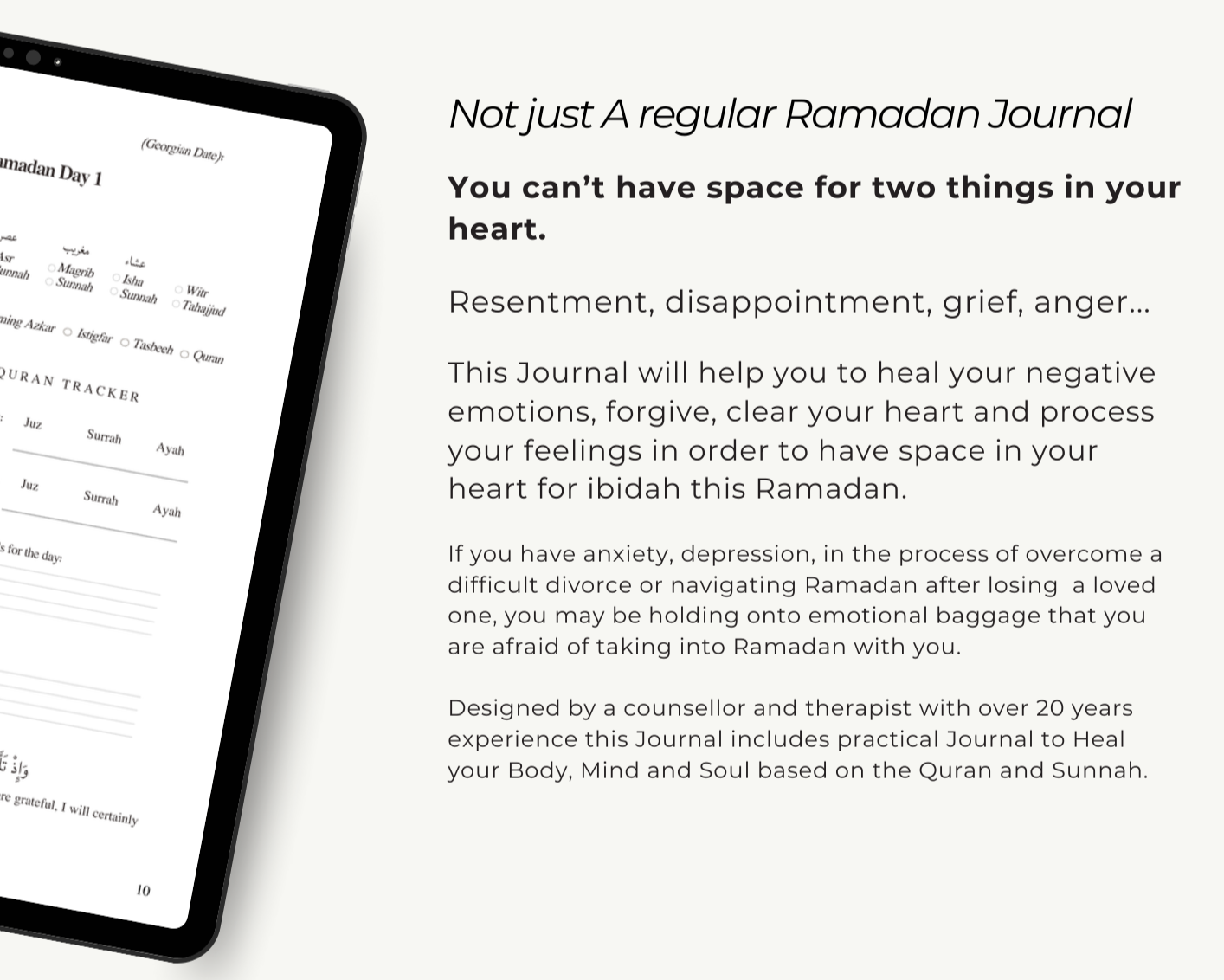 Ramadan Journal - 3 Month Practical Journal