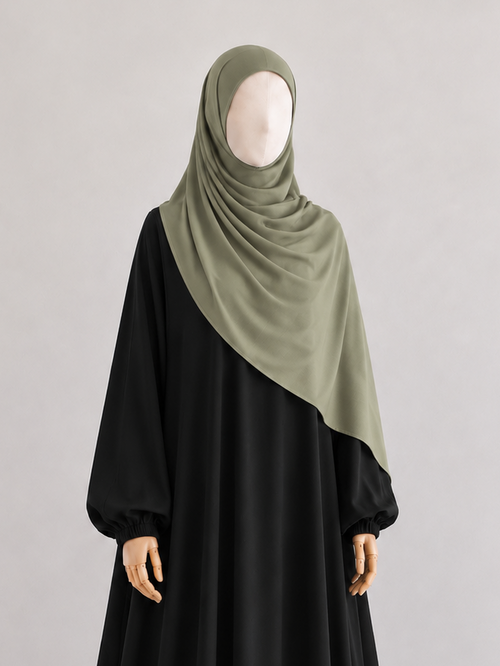 Chocolate Brown Hijab and Undercap