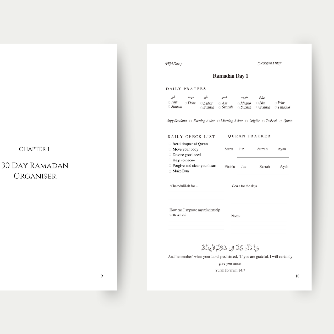 Ramadan Journal - 3 Month Practical Journal