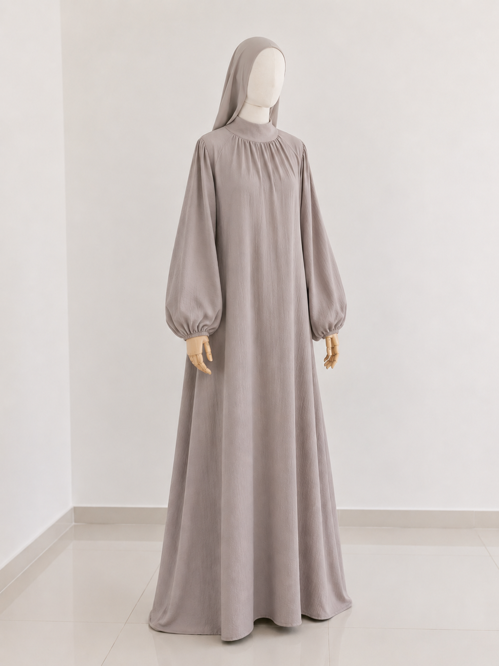 Hayaa Abaya in Lilac Grey