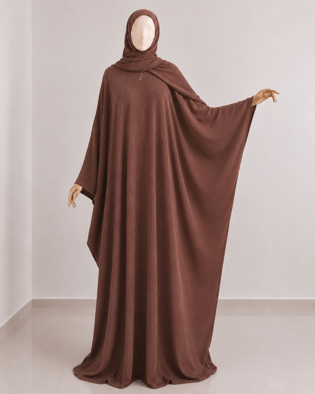 Brown Butterfly Abaya