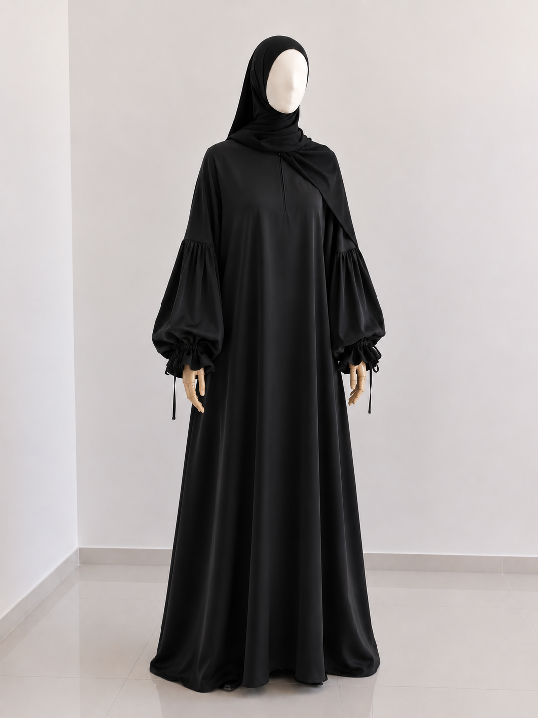 Noor Tie Sleeve Abaya + Hijab