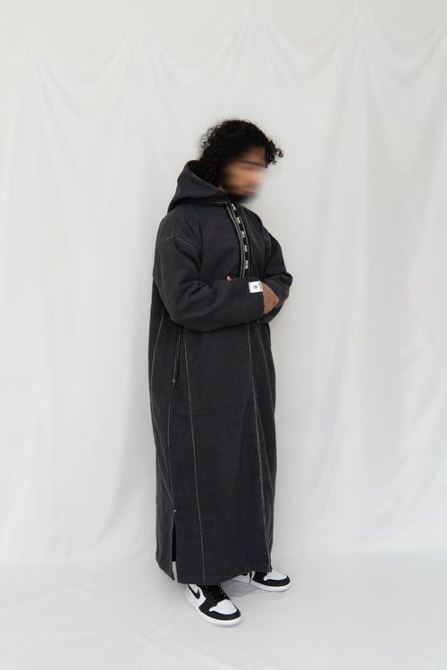 Essential Morrocan Thobe Charcoal Grey