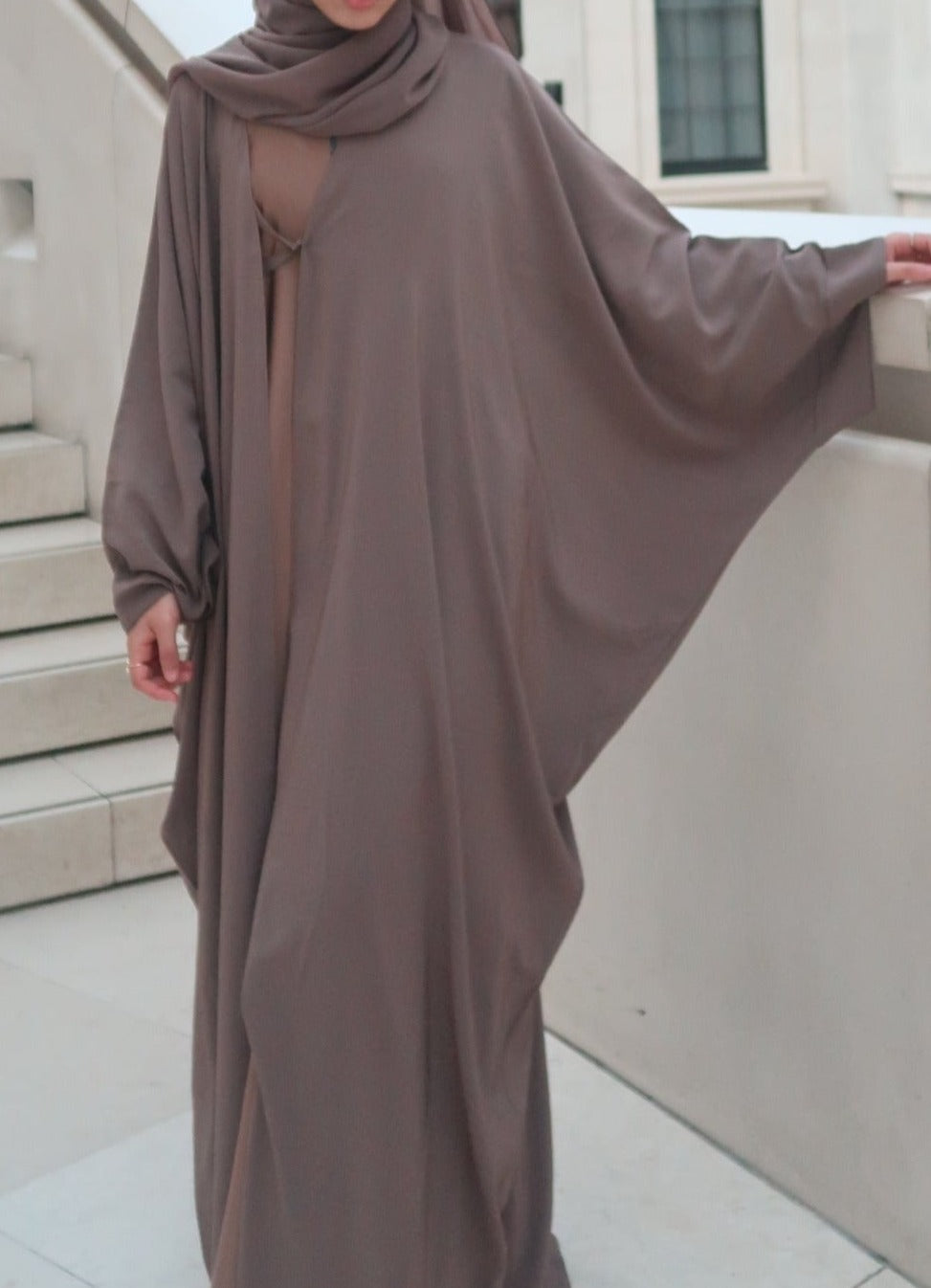 Malika Butterfly Sleeve Kimono Abaya