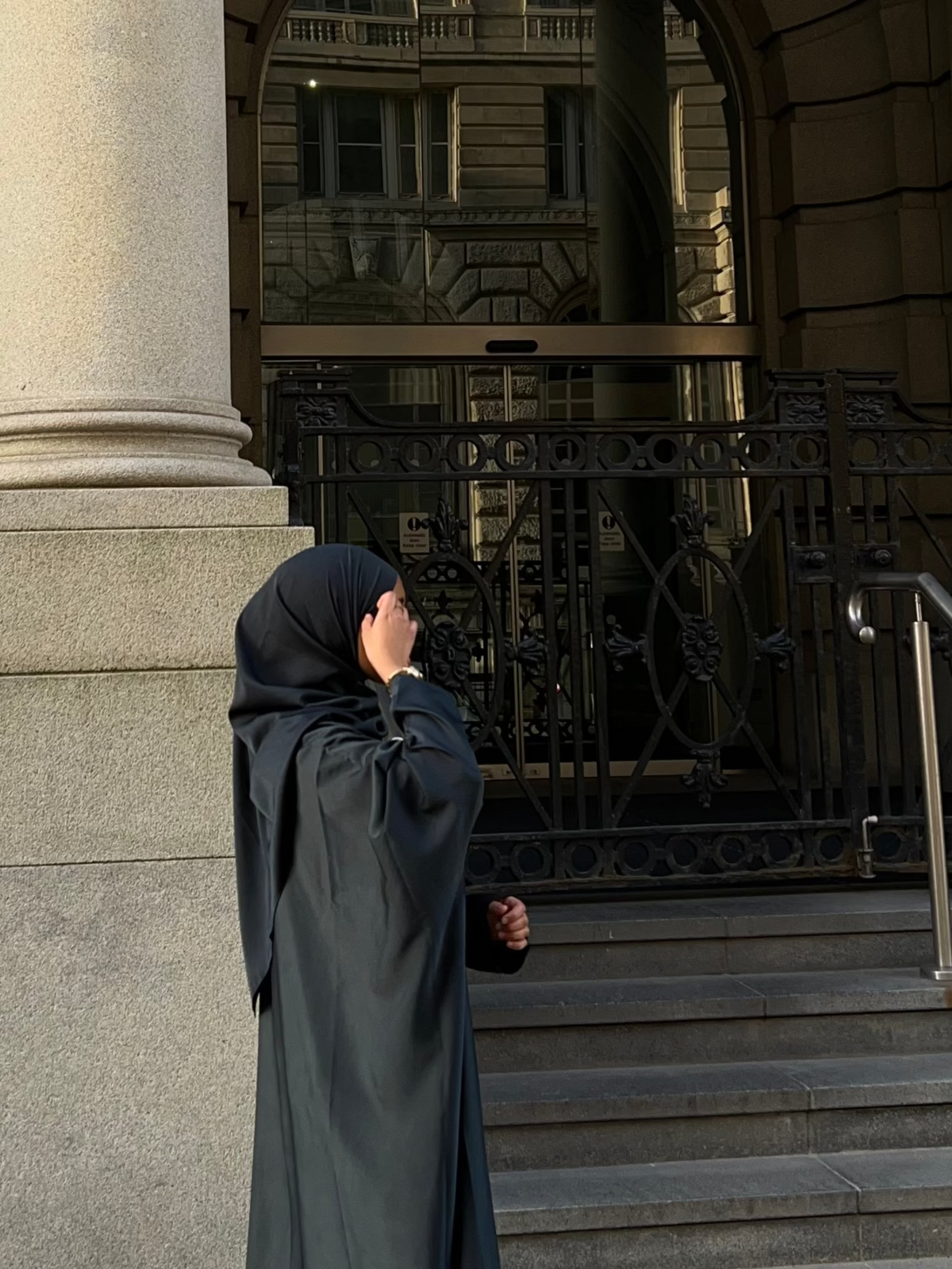 Navy Amirah Abaya and Hijab