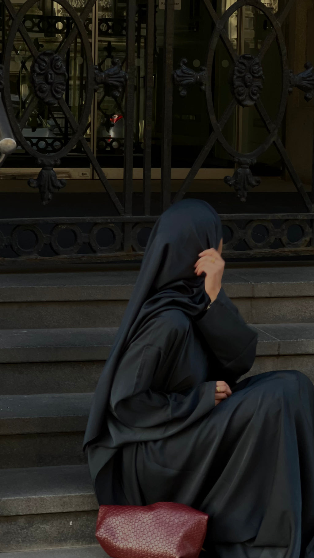 Navy Amirah Abaya and Hijab