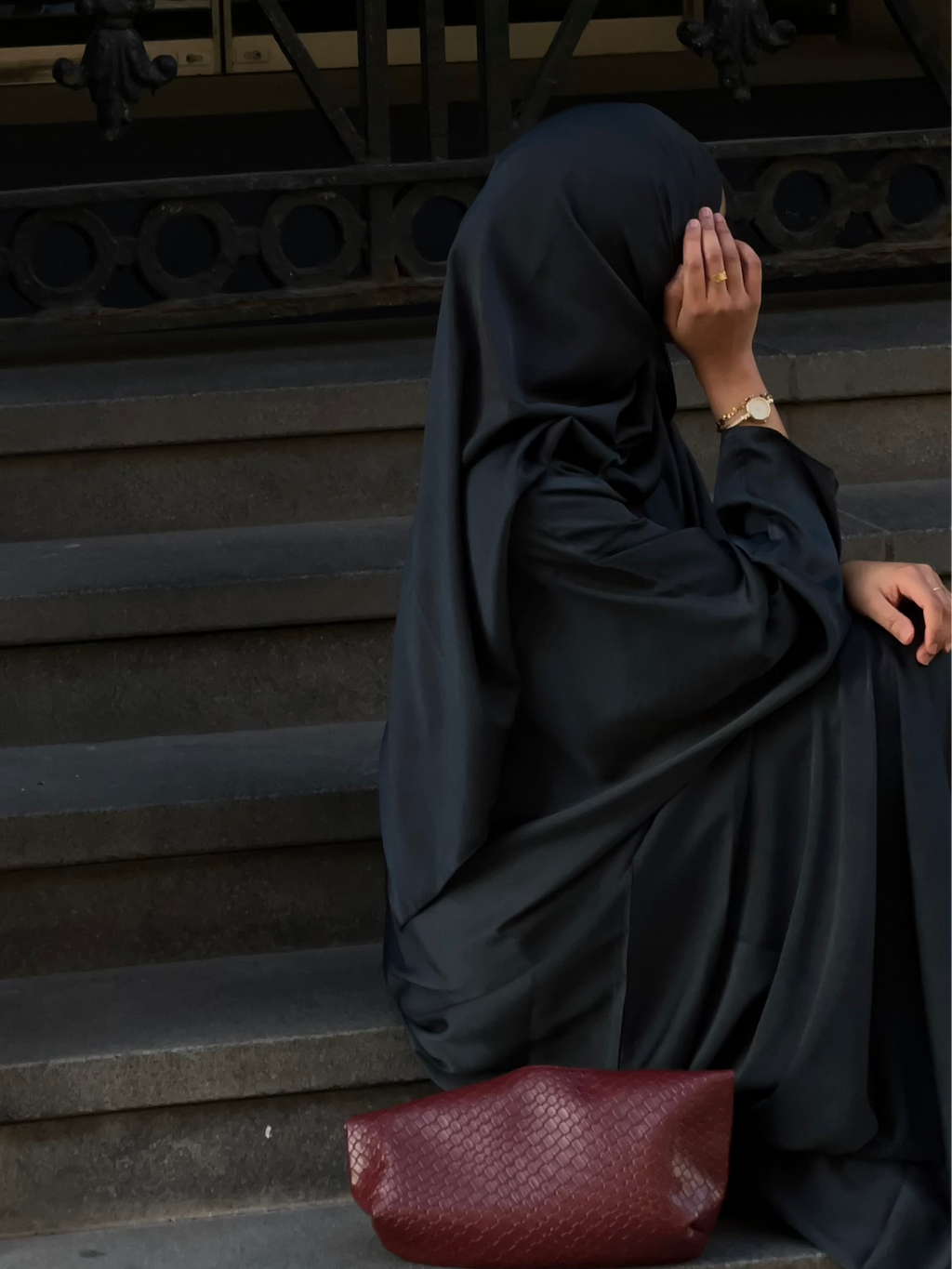 Navy Amirah Abaya and Hijab