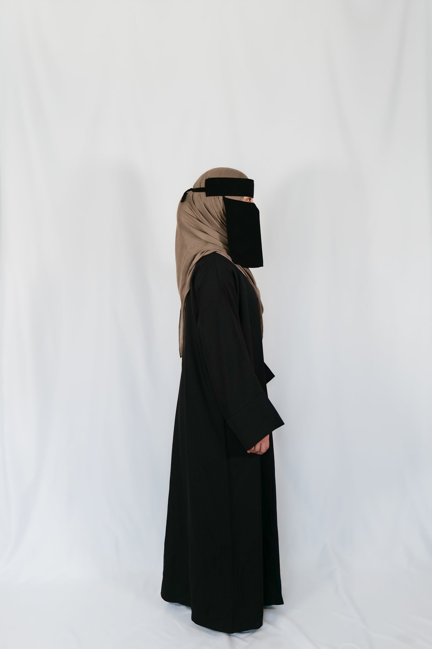 Kamila Abaya In Black - 2 Pcs Abaya Set