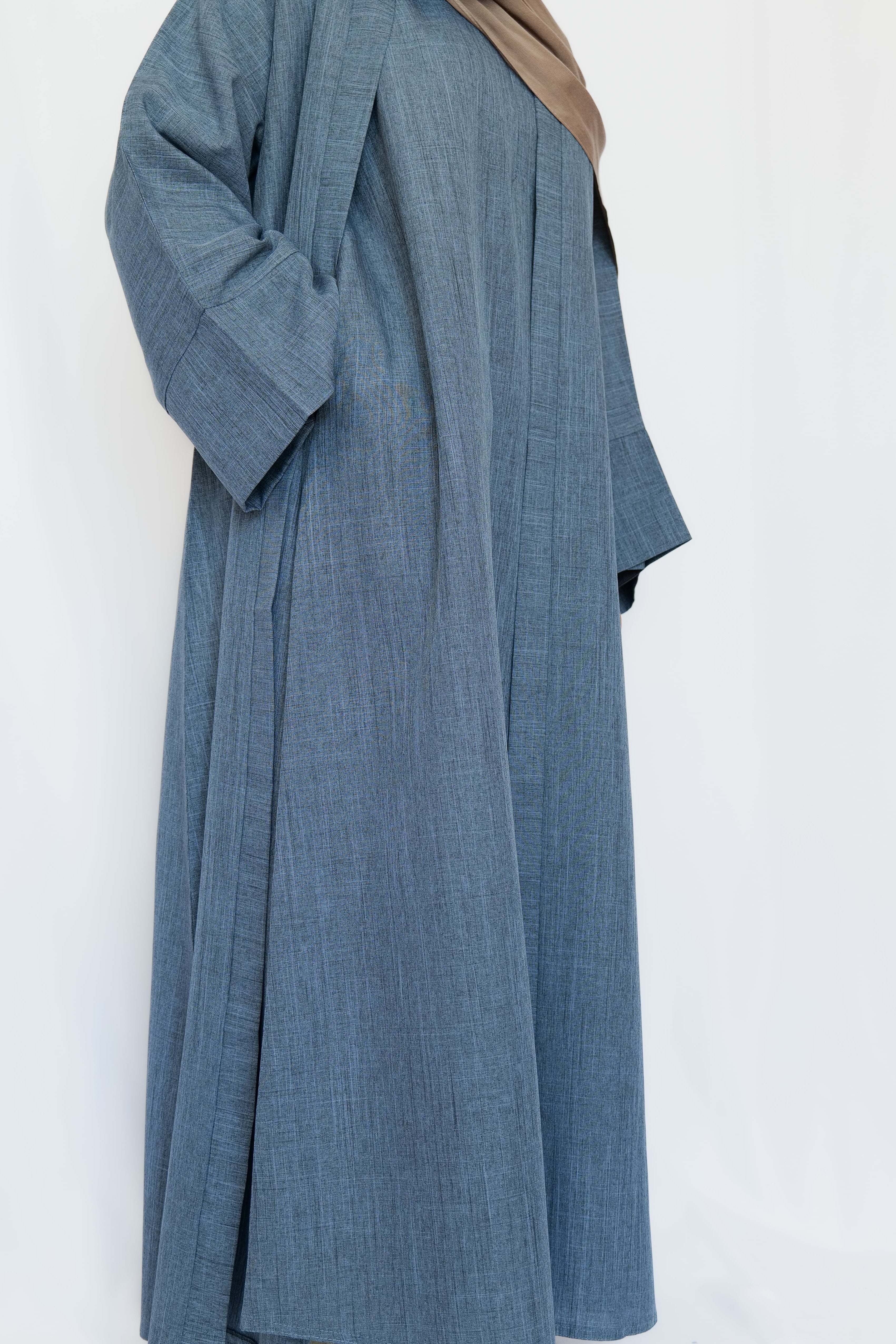 Kamila Abaya In Black - 2 Pcs Abaya Set