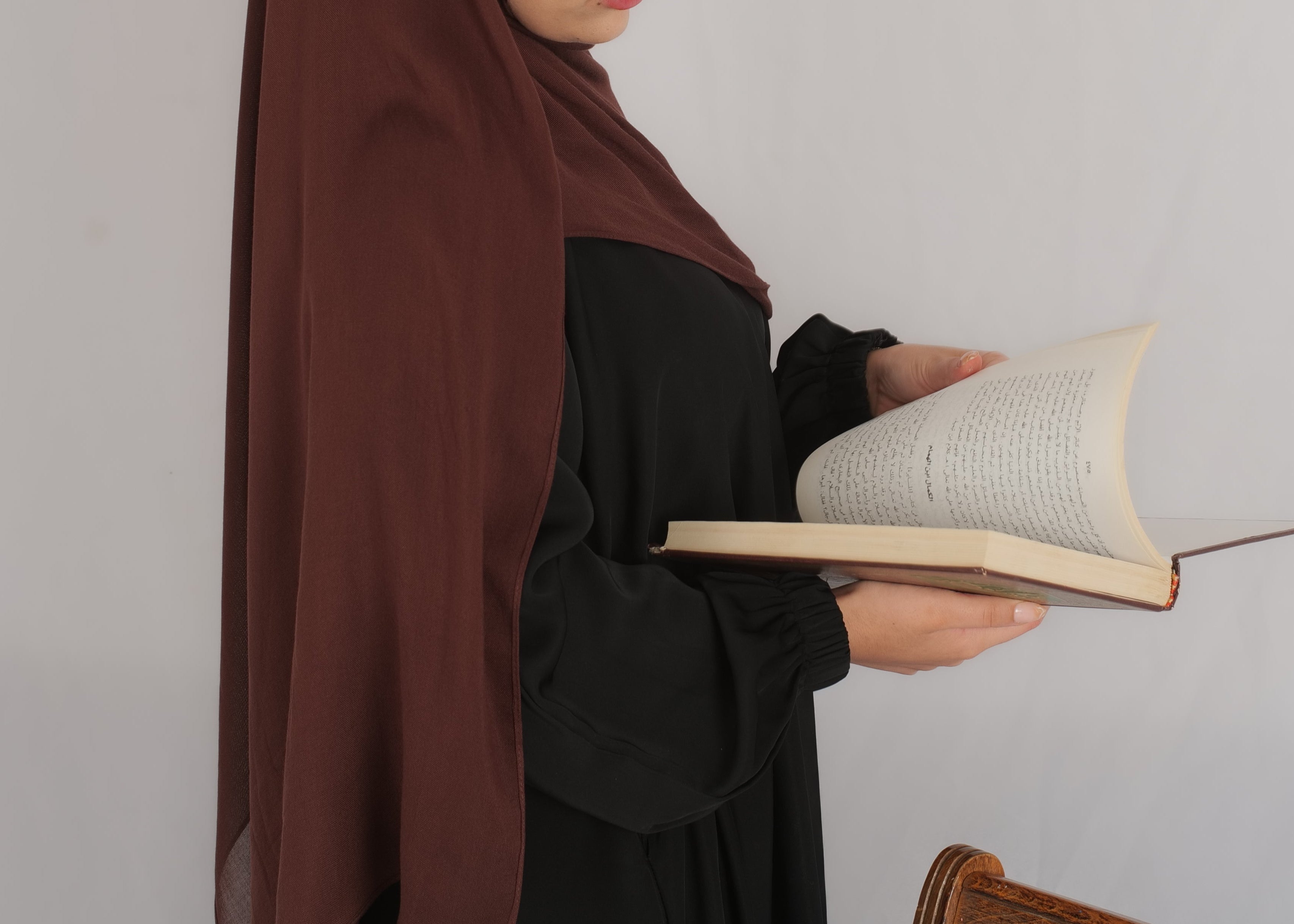 Chocolate Brown Hijab and Undercap