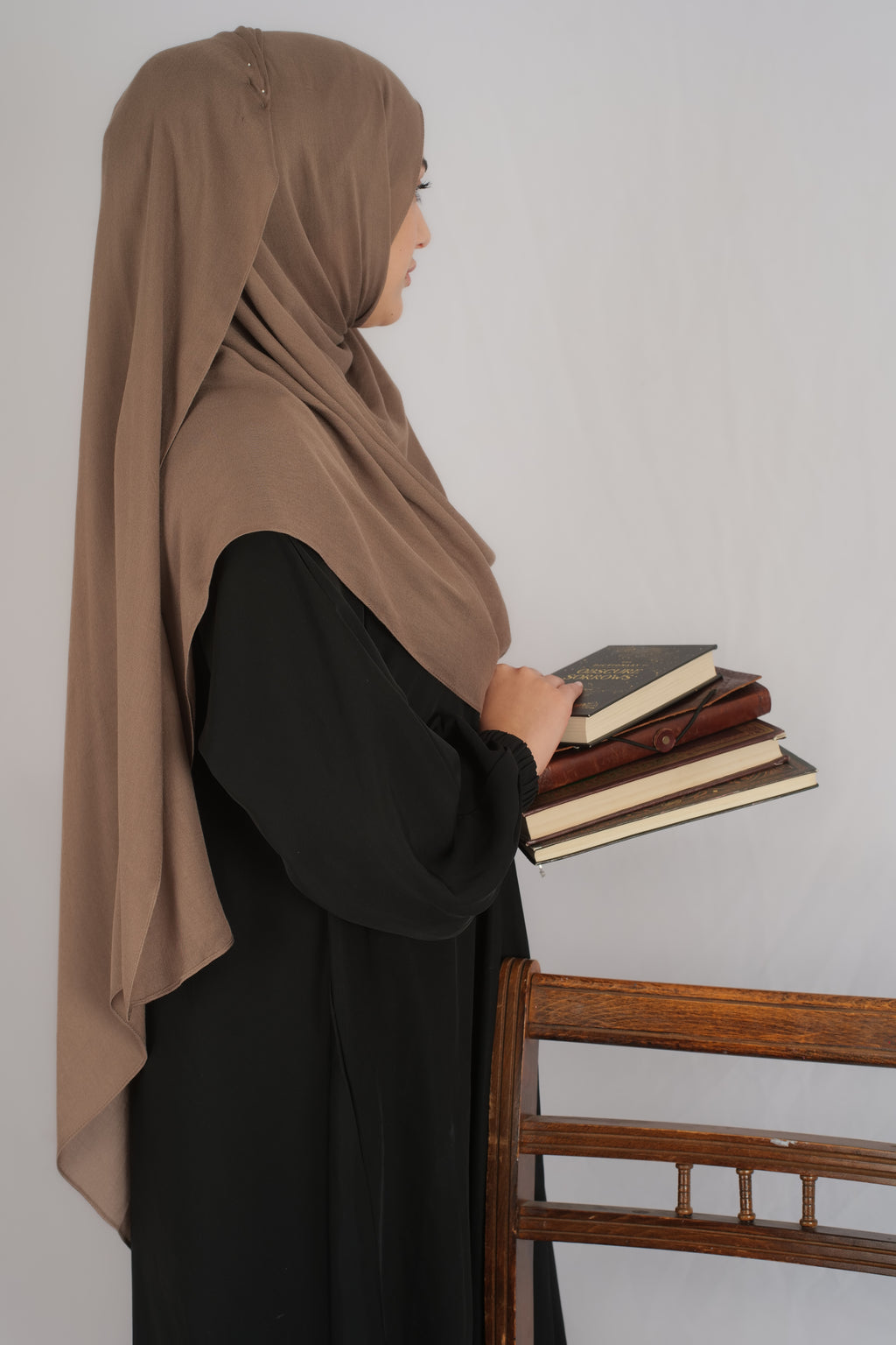 Chocolate Brown Hijab and Undercap