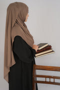 Chocolate Brown Hijab and Undercap