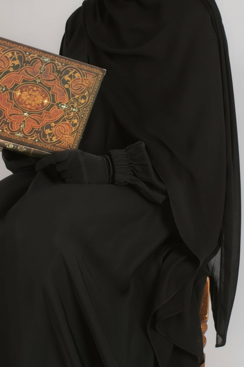 Chocolate Brown Hijab and Undercap